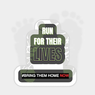 "Dynamic Pursuit: Run for Their Lives Tee #BringThemHomeNow #AIEvolution" Sticker